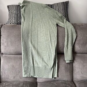 Women's Green Cardigan Sweater